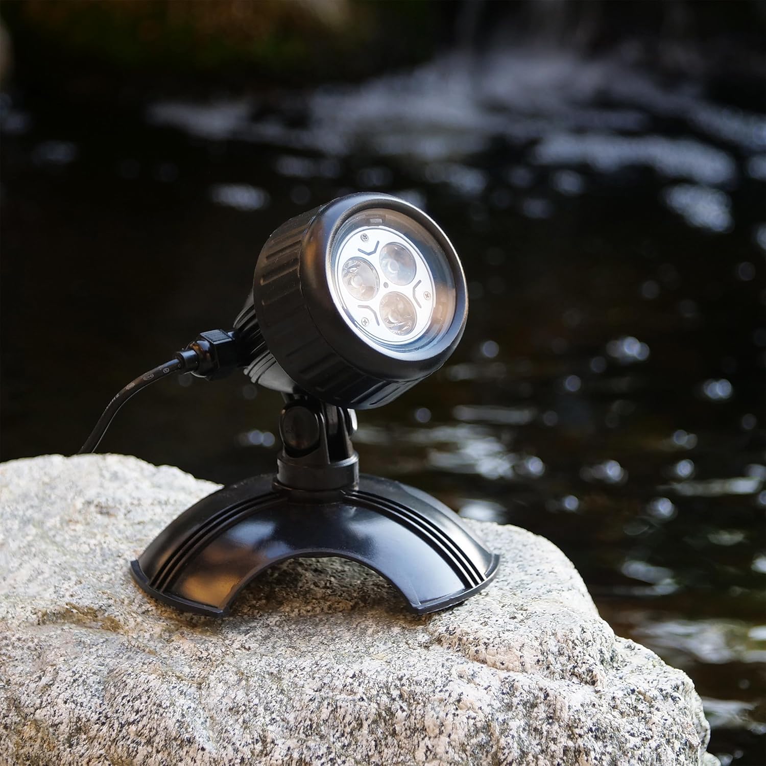 Set of 3 Warm White LED Outdoor Landscape Spotlights