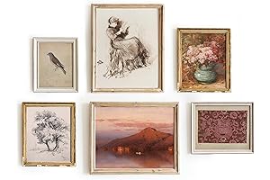 Romantic Vintage European Prints Wall Art Set