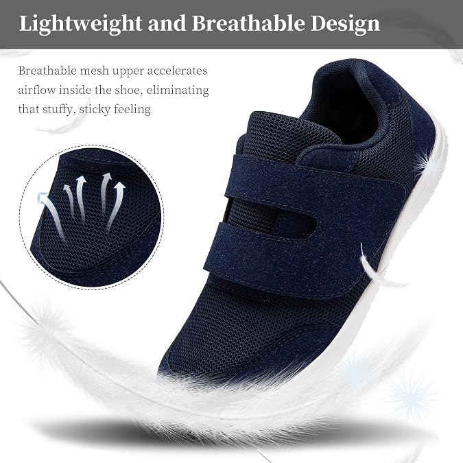 Diabetic Shoes for Women Hook and Loop Orthopedic Shoes Wide Toe Box