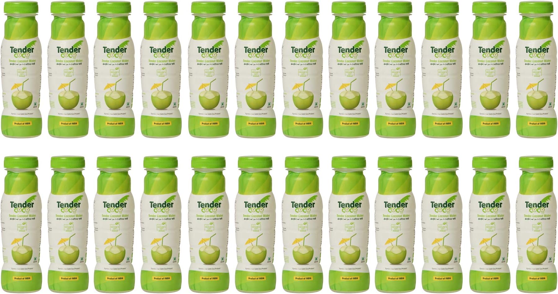 Tender COCO 100% Natural Tender Coconut Water, 200ml (Pack of 24)