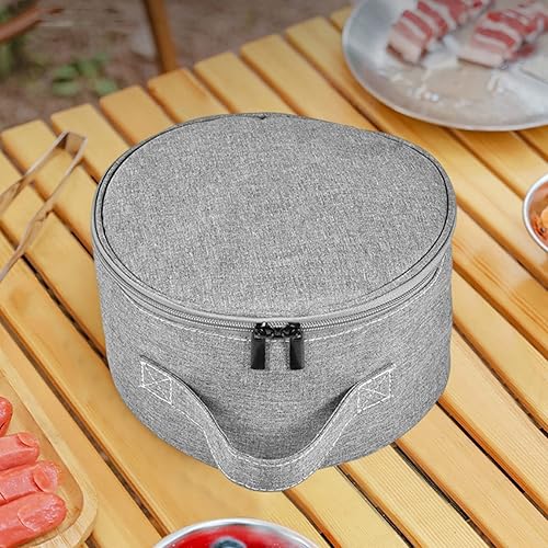 Miniatura 4 de Bolsa de almacenamiento para ventilador portátil, impermeable, plegable, telescópica, bolsa de mano, gris, 9.1 x 9.1 x 5.1 in 9.06 x 9.06 x 5.12