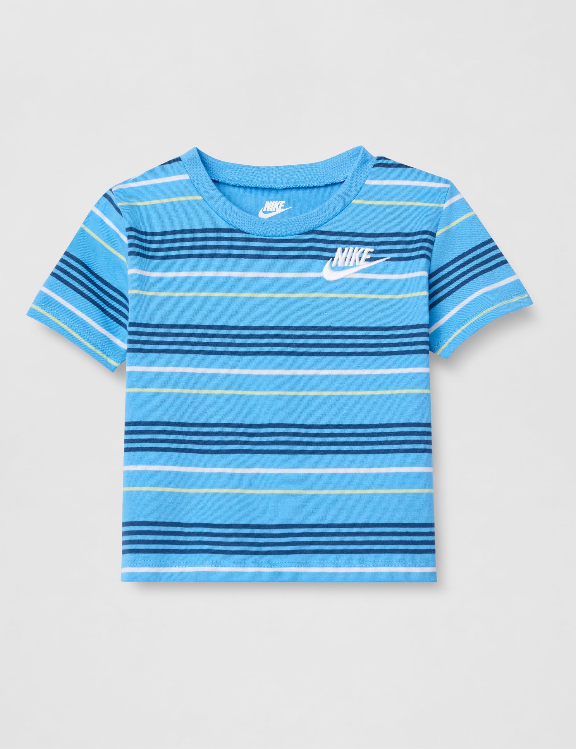 Nike Jungen Streifen Sportswear Club T-Shirt und Shorts 2-teiliges Outfit Set