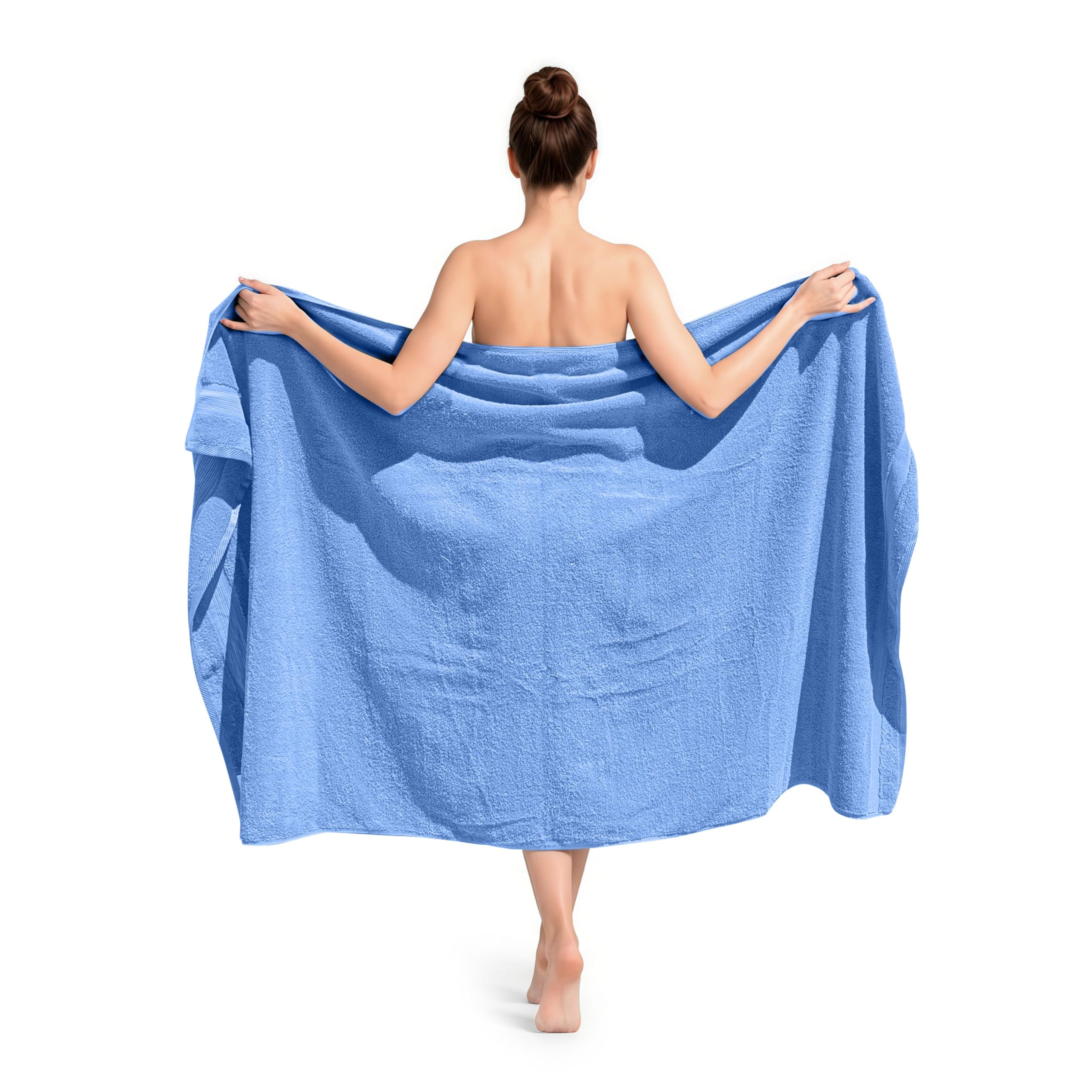 altego Asciugamano Bagno Grandi 100 x 180 cm - Telo da Bagno Grande - Telo sauna (Blu)