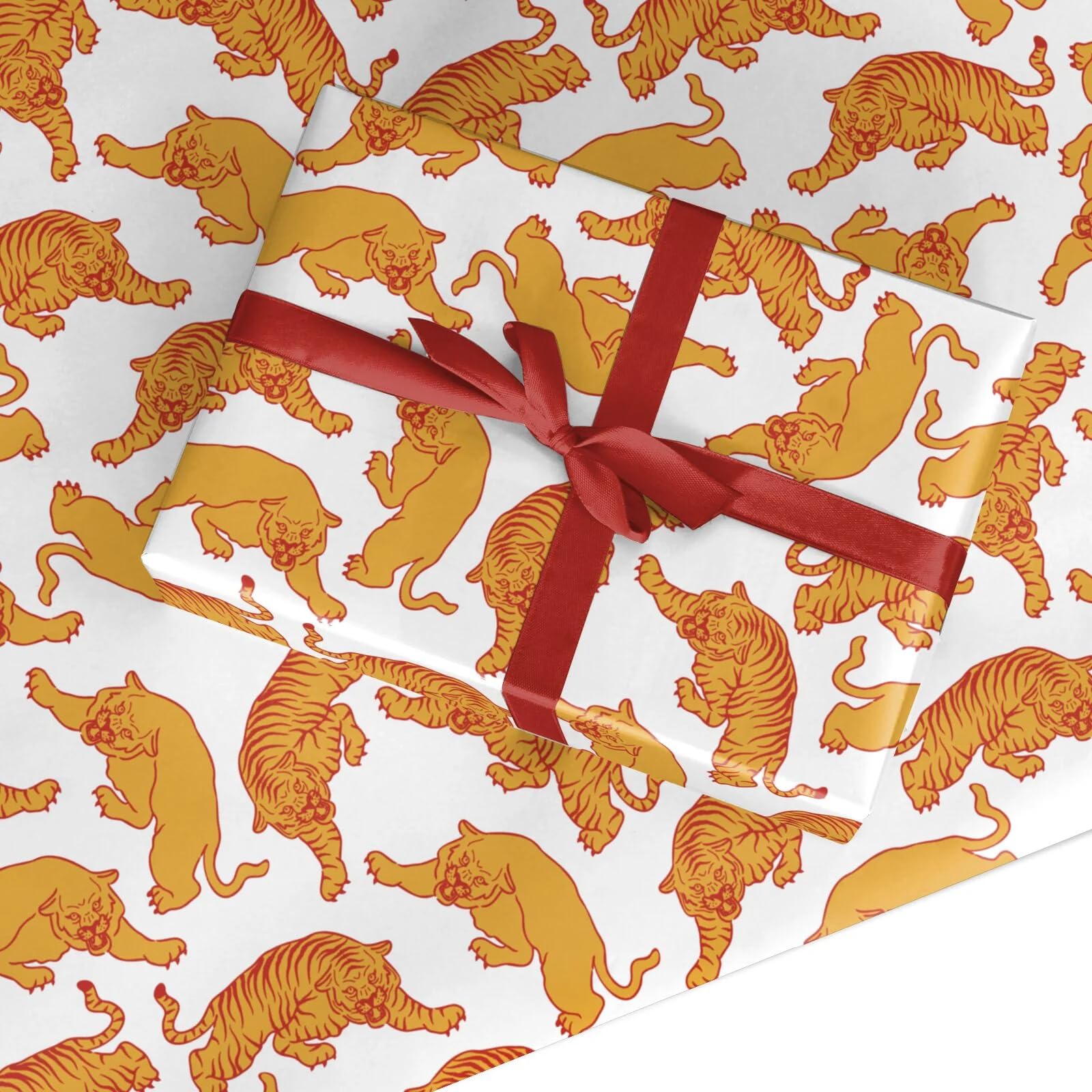 Tiger Wrapping Paper Gift Wrap Large Roll (50cm x 3.6m)