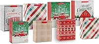 Vista 8 de Hallmark Surtido de bolsas de regalo de Navidad grandes de 13 pulgadas con papel de seda