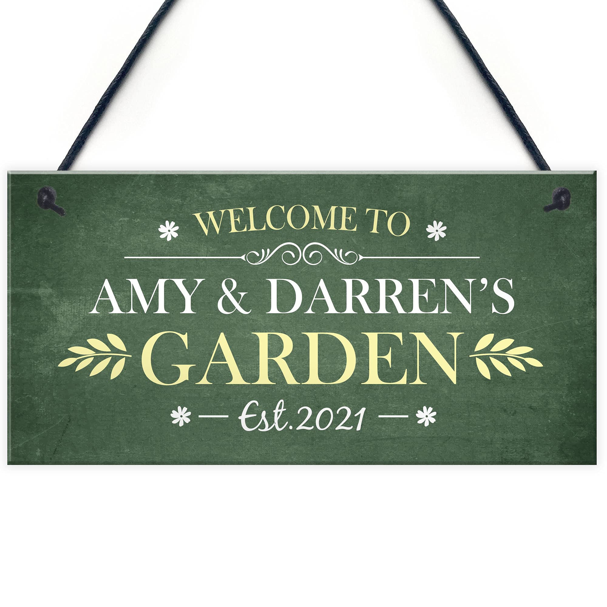 Red Ocean Personalised Sign For Your Garden Novelty Hanging Garden Shed Home Decor Plaques