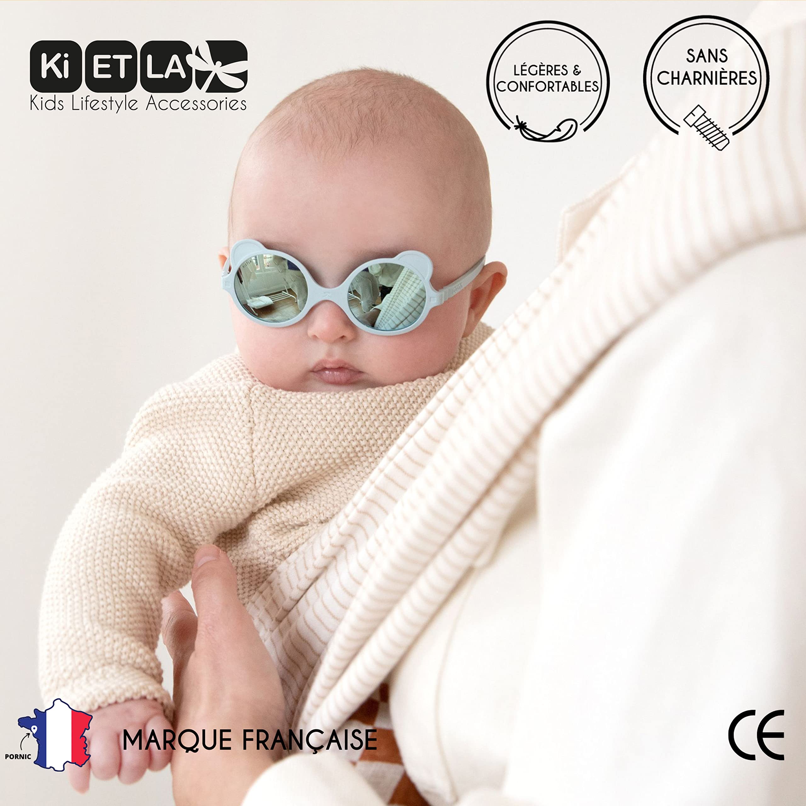 Ki ET LA Unisex Kinder Ourson Sonnenbrille
