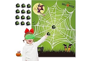 Pin The Spider On The Web Game Halloween Party Game