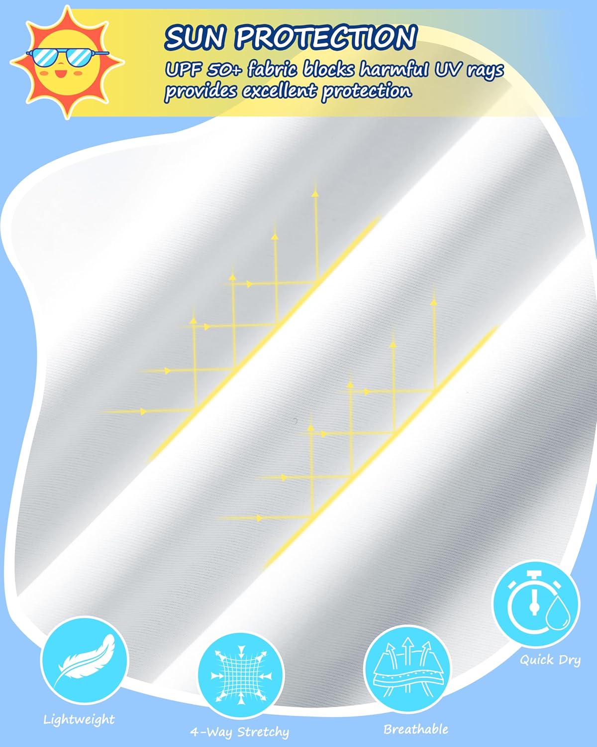 Toddler Boys Swim Shirt Long Sleeve Rash Guard UPF 50+ Sun Protection Shirts for Baby Kids Quick Dry - Image 4