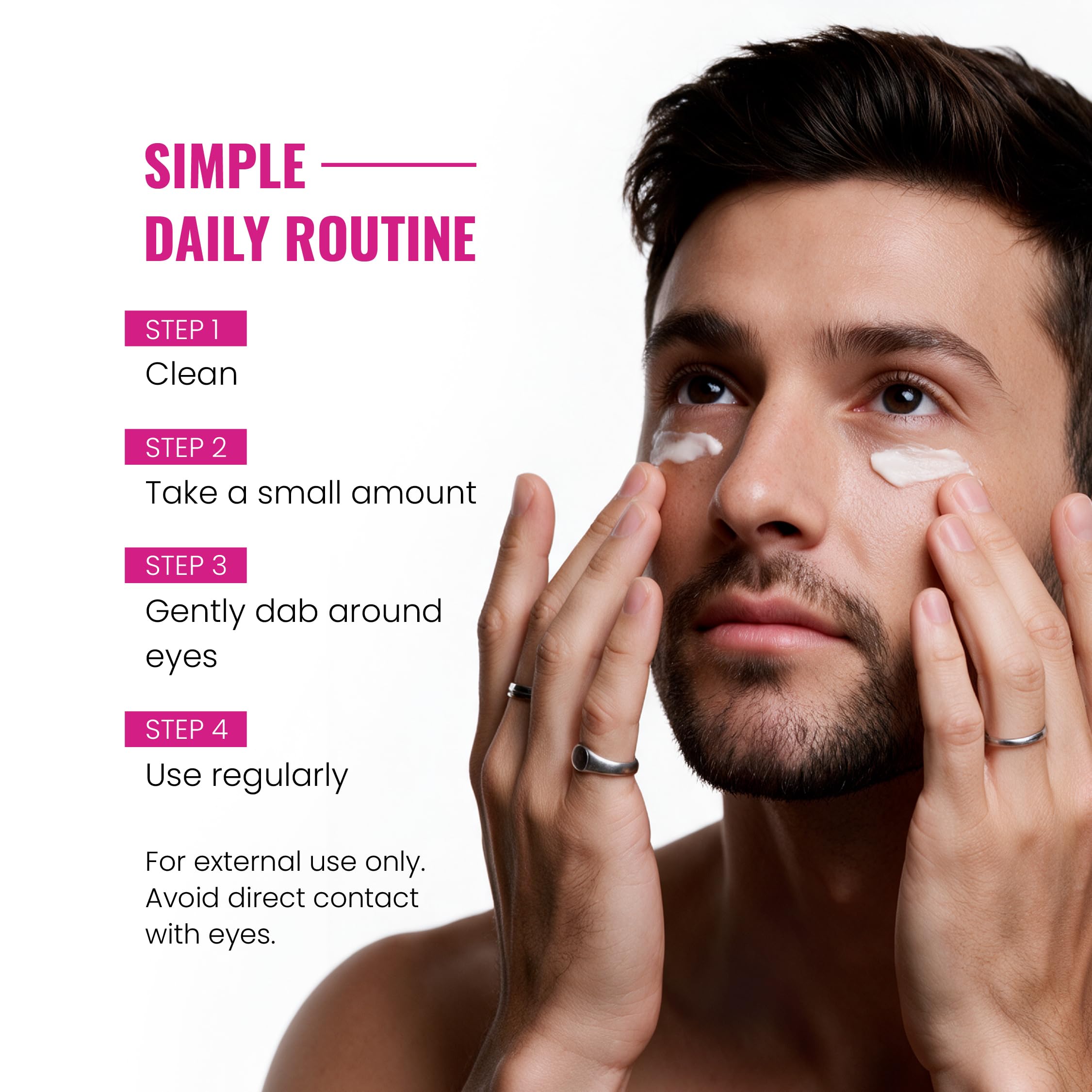 1RX Under Eye Cream with Alpha Arbutin, Natural Caffeine, Glutathione, Mulberry Extract, Almond Oil, Wheat Germ Oil, Chamomile & Cucumber Extract | Helps Reduce Dark Circles & Puffiness | 20g — Amazon image 5