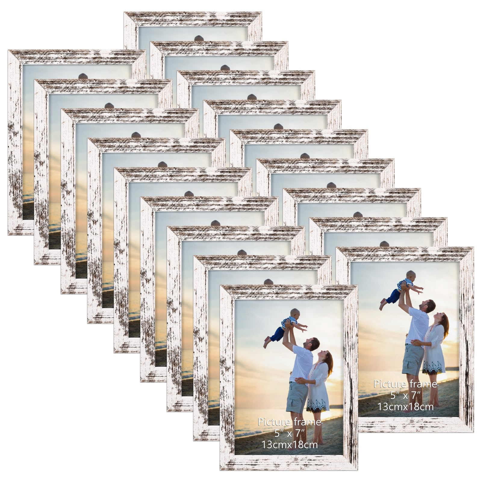 EYMPEU 7x5 Photo Frame, Vintage White โ image 1