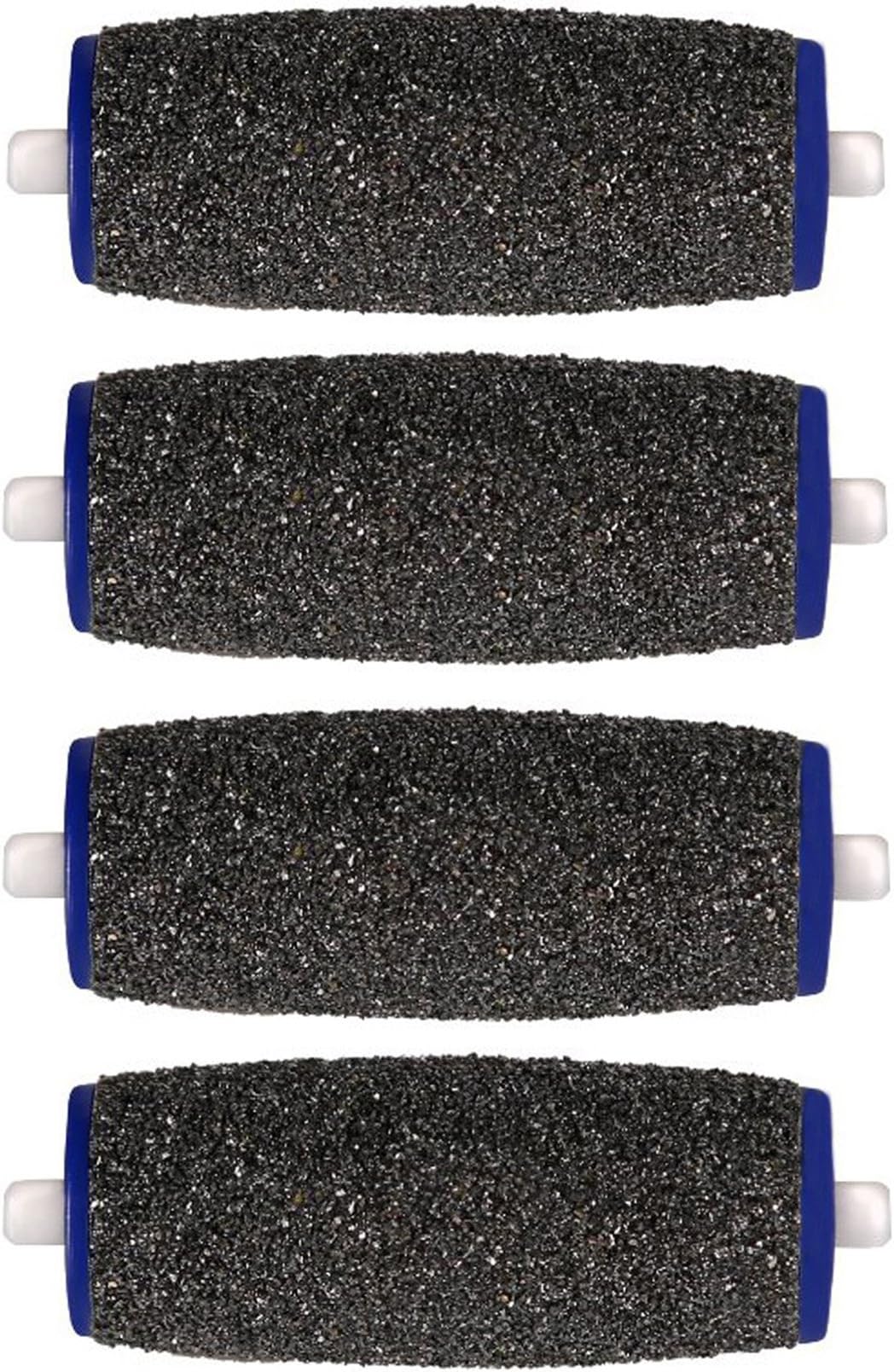 Extra Coarse Pedicure Refill Rollers Compatible With Amope Pedi Perfect Electronic Pedicure Foot File, 4-pack, Professional Grade Replacement Roller Heads