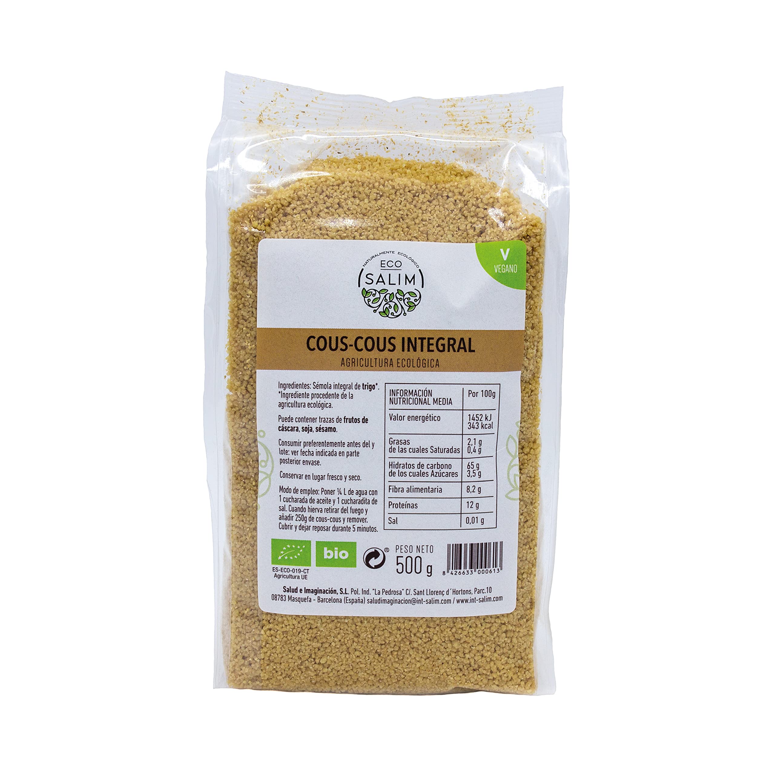 ECO SALIM - CUSCUS INTEGRAL BIO PACK 15 UDS.