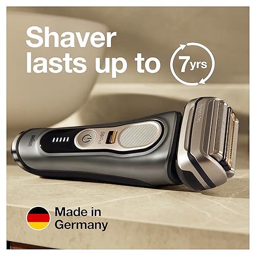 Miniatura 6 de Braun Maquinilla de afeitar eléctrica para hombres serie 9 Pro 9465cc de papel de afeitar eléctrica en húmedo y seco con recortador de barba ProLift
