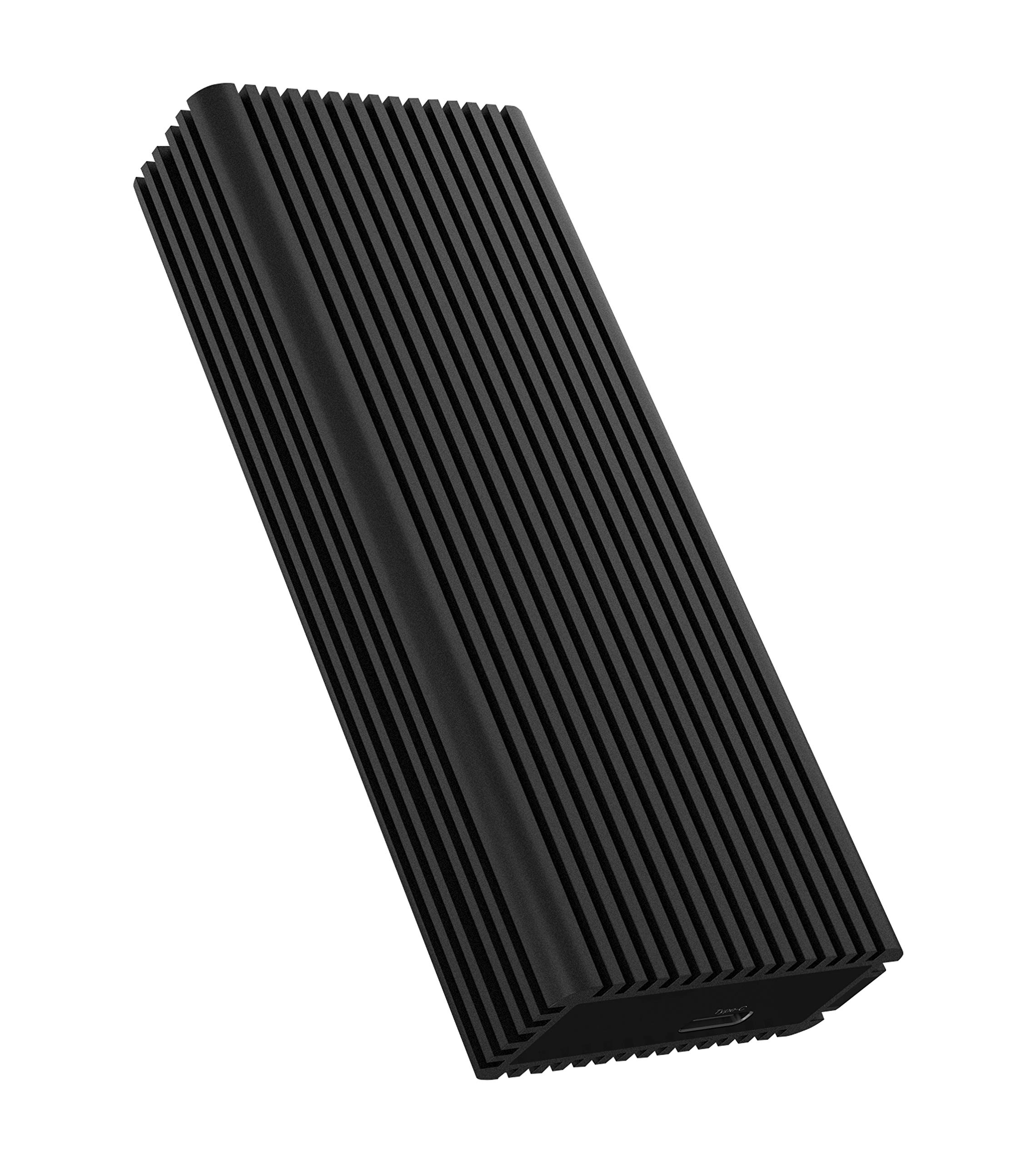 ICY BOX M.2 NVMe Enclosure with USB 3.2 Gen 2x2 (20 Gbps), Passive Cooling System, 2 USB Cables, Aluminium, Black, 60729