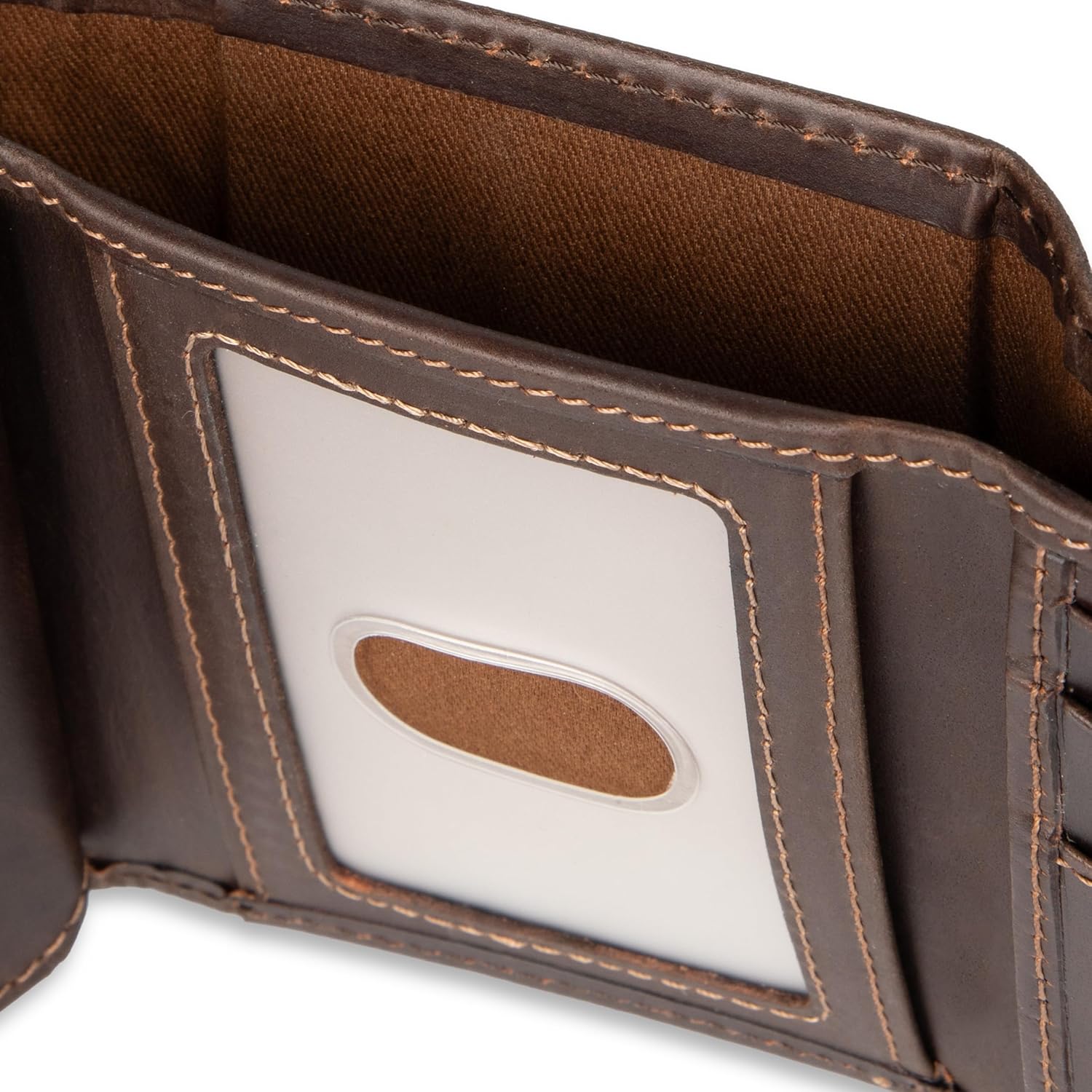 Dockers Men's Extra Capacity Slim Profile Trifold Wallet with Multiple Card Slots and ID Window - Image 5