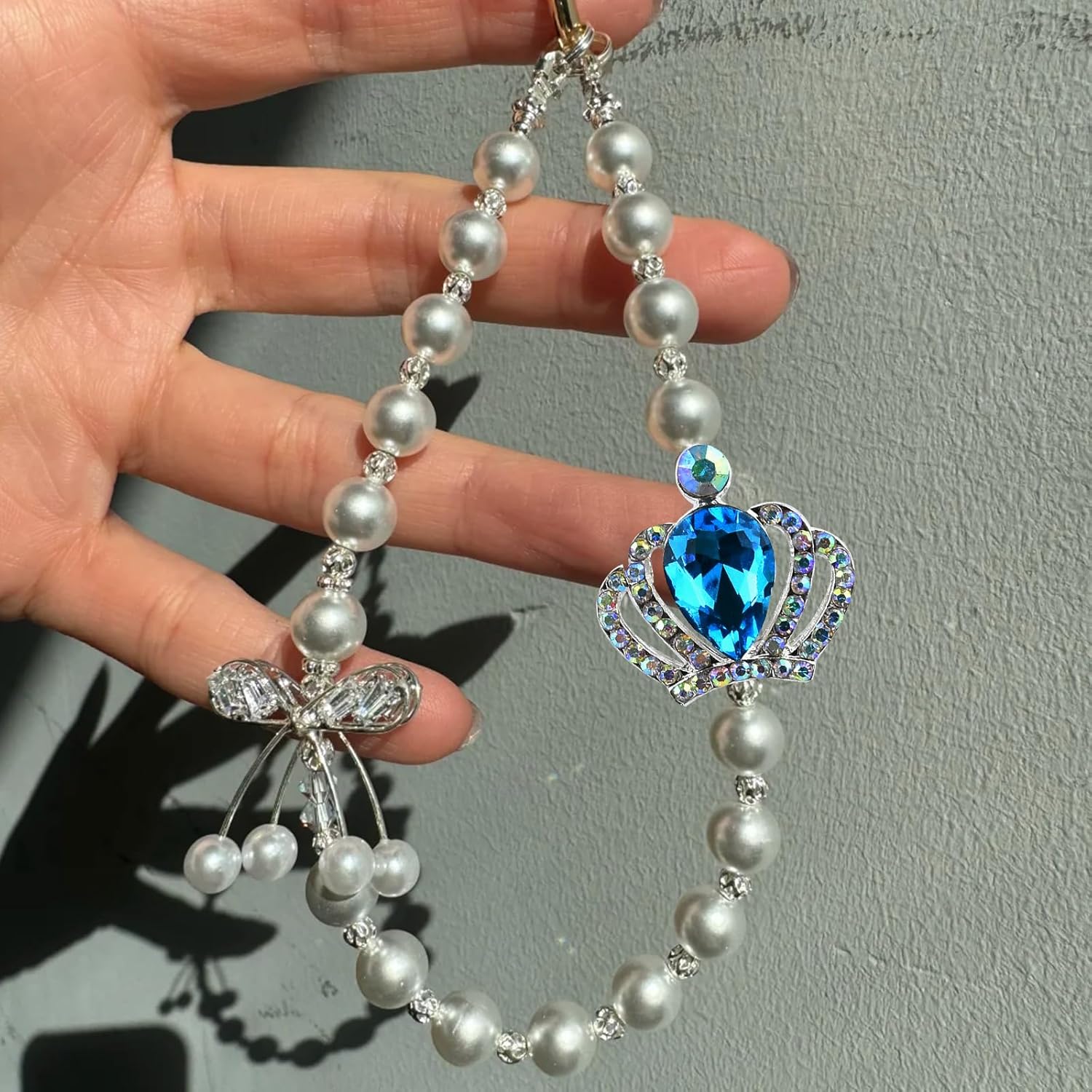 6Pcs Crown Rhinestone Alloy Focal Beads for Pens Colorful Crown Spacer Beads for DIY Craft Beadable Pens Bracelet Necklace Earrings Keychain Jewelry Making - Image 6