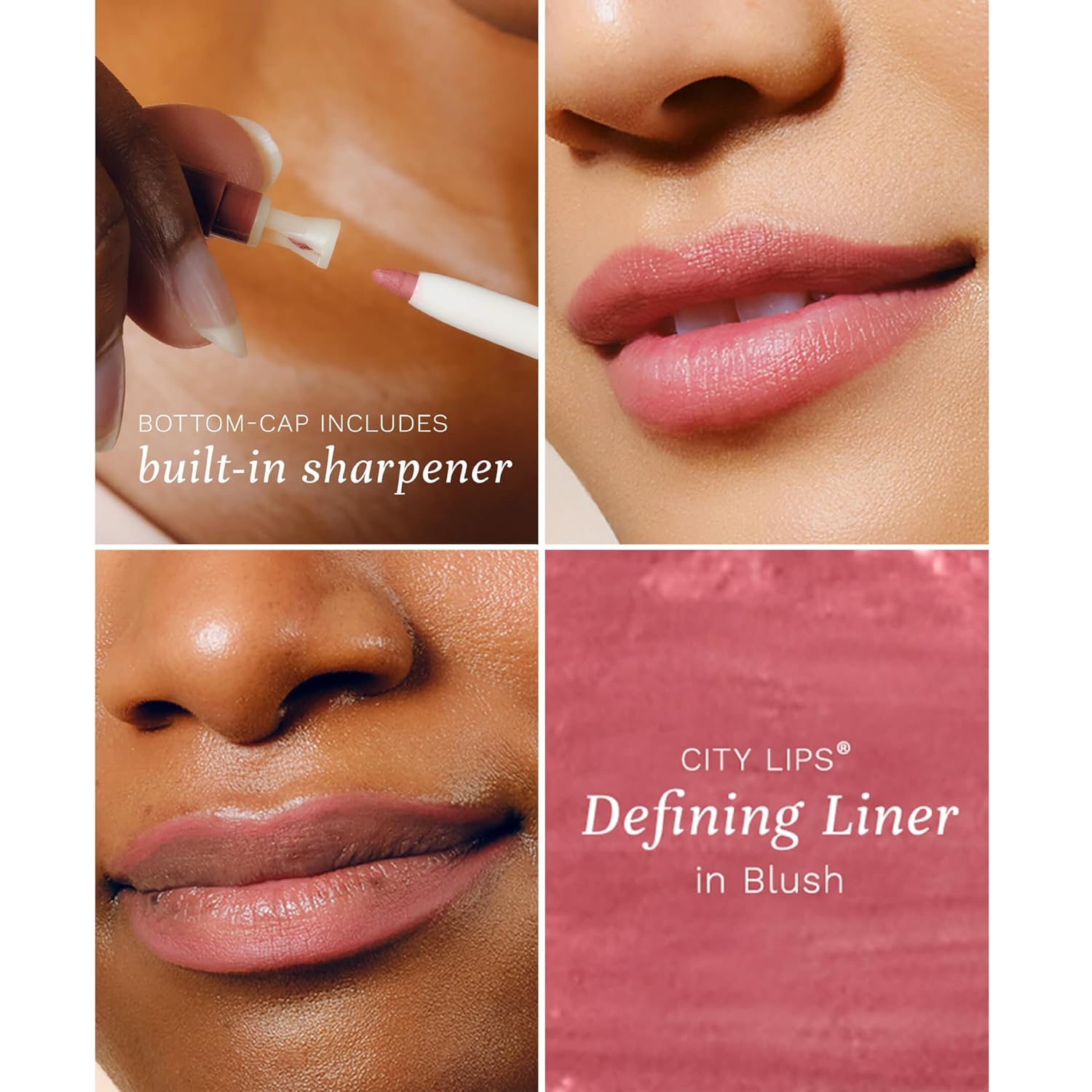 City Beauty City Lips Defining Liner - Long-Lasting, Smudge-Proof Lip Pencil with Anti-Feathering Formula, Precise Contouring, Waterproof Matte Finish, and Smoother-Looking Lips - Image 2