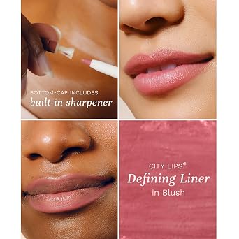 City Beauty City Lips Defining Liner - Long-Lasting, Smudge-Proof Lip Pencil with Anti-Feathering Formula, Precise Contouring, Waterproof Matte Finish, and Smoother-Looking Lips