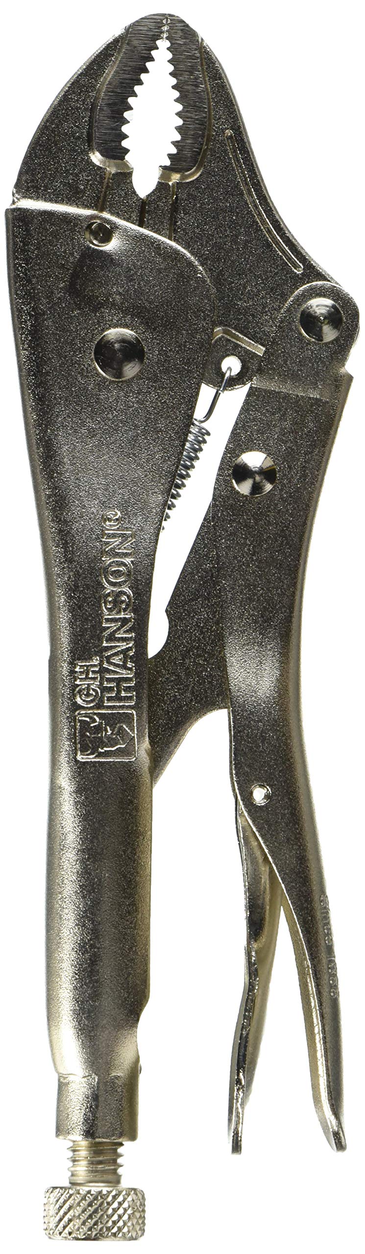 C.H. HANSON CH 71050 Manual Locking Pliers, Curved Jaw, 10 inch