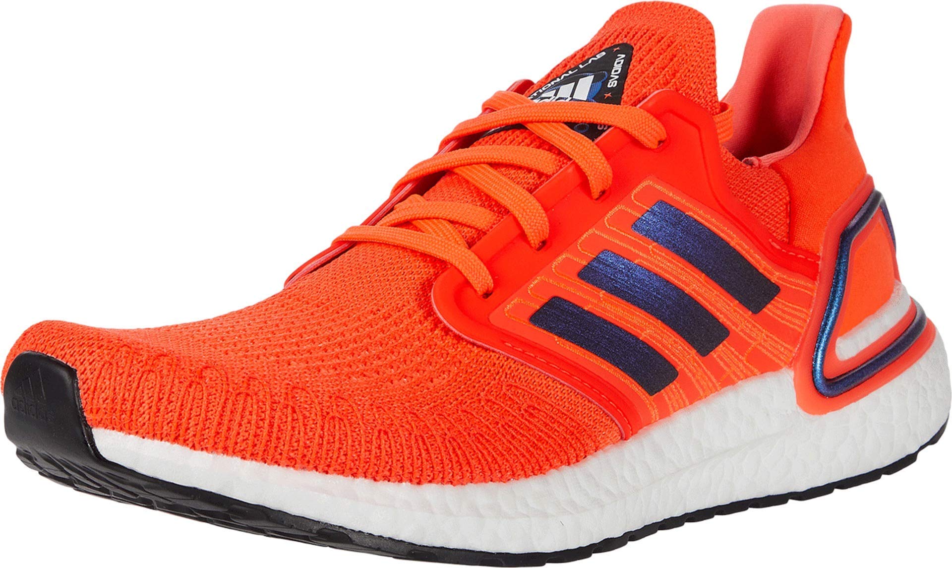 Adidas Mens Ultraboost 20 Fv8449 Sneaker Solar Red Boost Blue