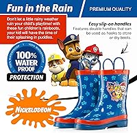 Vista 4 de Nickelodeon Botas de lluvia de goma impermeables con estampado de personajes de Paw Patrol para niños (niños pequeños)