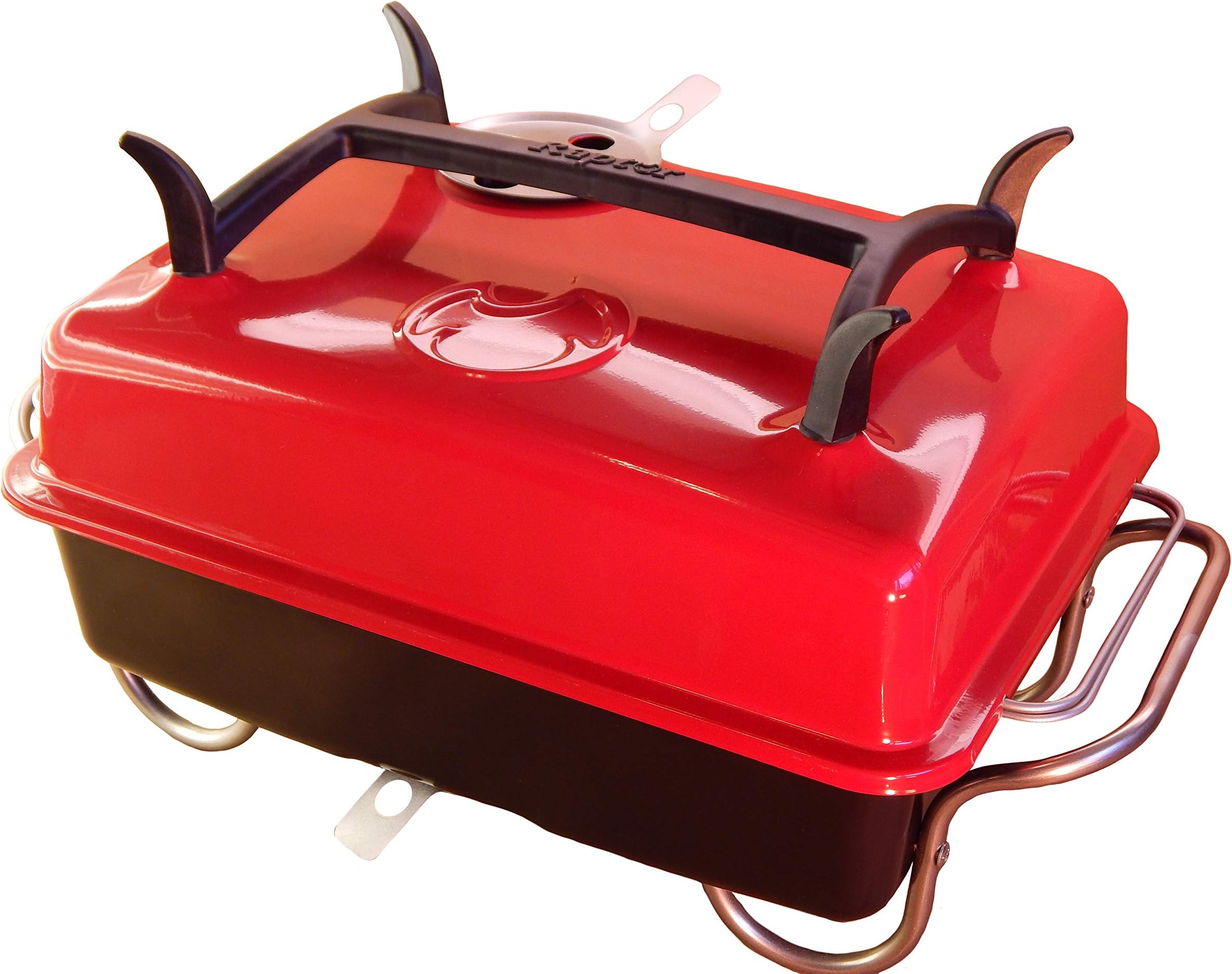 Raptor Grilling's Money Saving, Clean Hands, Large Portable Charcoal Grill -RED- VR10017AA