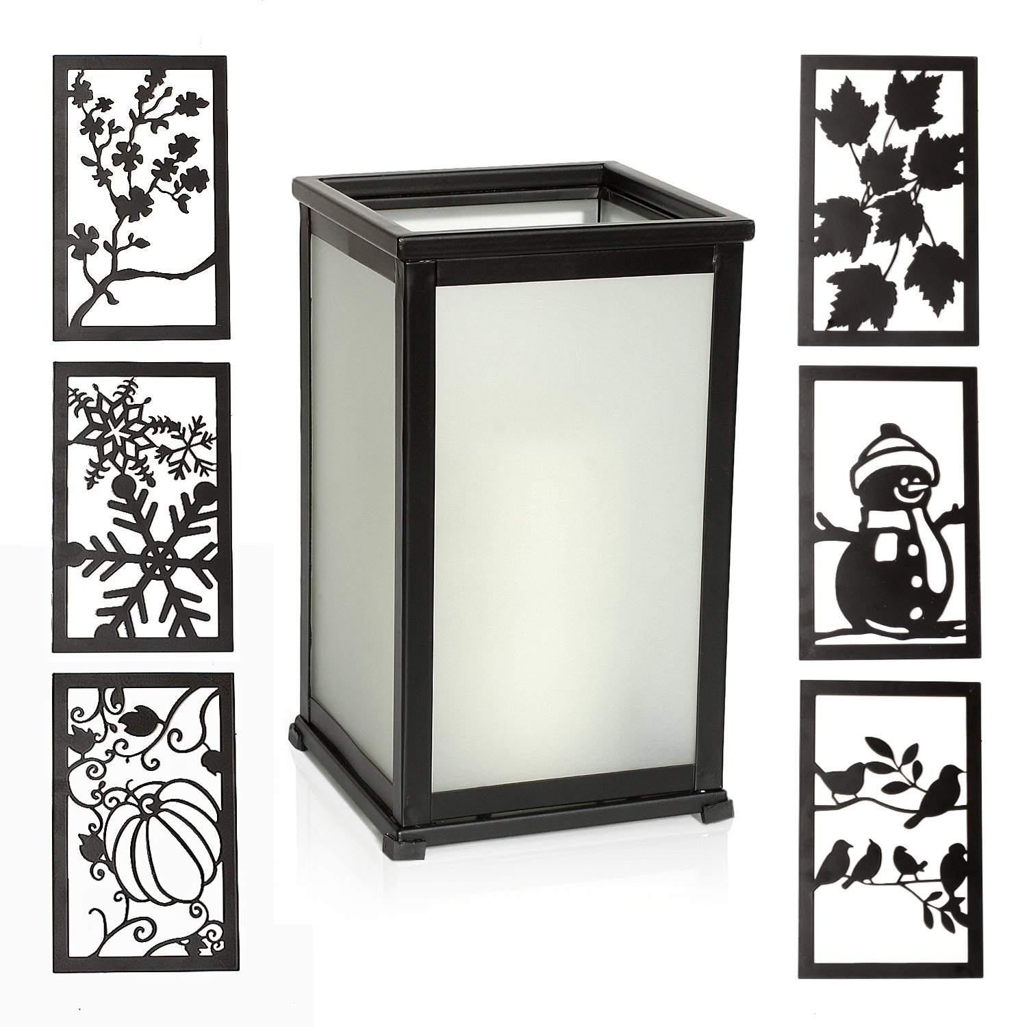 Home Impressions Party-Table-centerpieces, Black, 5x5x8.5