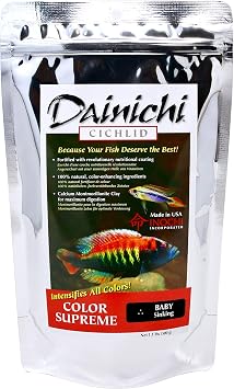 Dainichi Cichlid Food - Color SUPREME Sinking Baby Pellet - 1.1 رطل