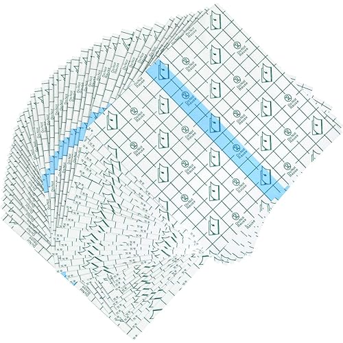 50 Pieces Transparent Stretch Adhesive Bandage Large Waterproof Bandage Transparent Film Adhesive Bandages（6 x 6 Inch）