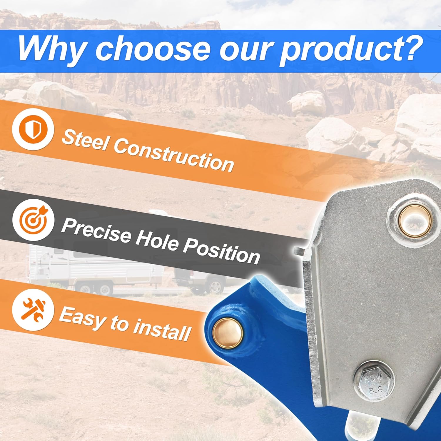 CRE2-33 CRE3000 Suspension System，Trailer Tandem Equalizer Compatible with 33" Tandem Axle Wheel Base Replacement for Morryde CRE3000