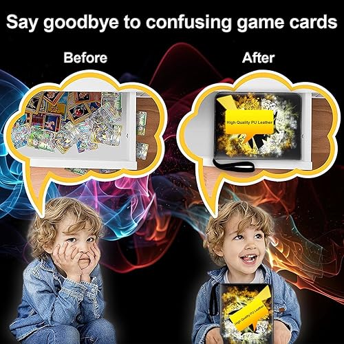 Miniatura 7 de YINRTELM Carpeta de tarjetas con 520 bolsillos para tarjetas intercambiables, con 65 páginas y 4 bolsillos para 520 tarjetas, tarjetero para