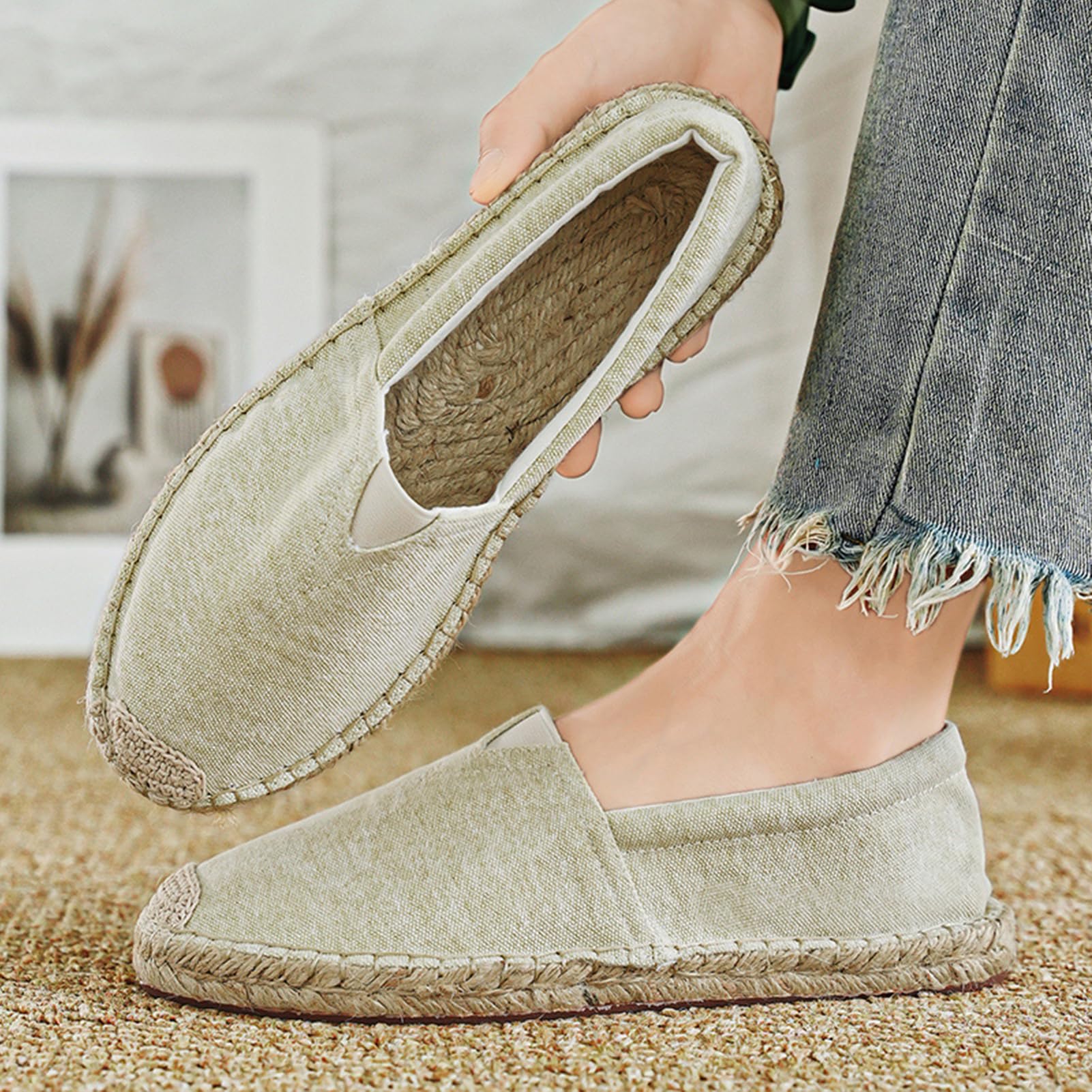 Alexis Leroy Chaussures Mode Canvas Espadrilles Homme