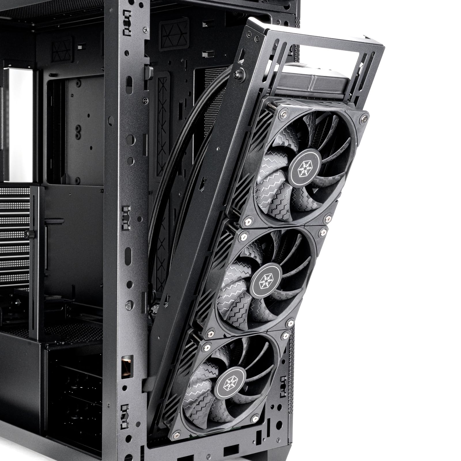 SilverStone Technology SETA H2, Châssis de Poste Informatique hautement Polyvalent, à Grandes capacités de Refroidissement, SST-SEH2-B
