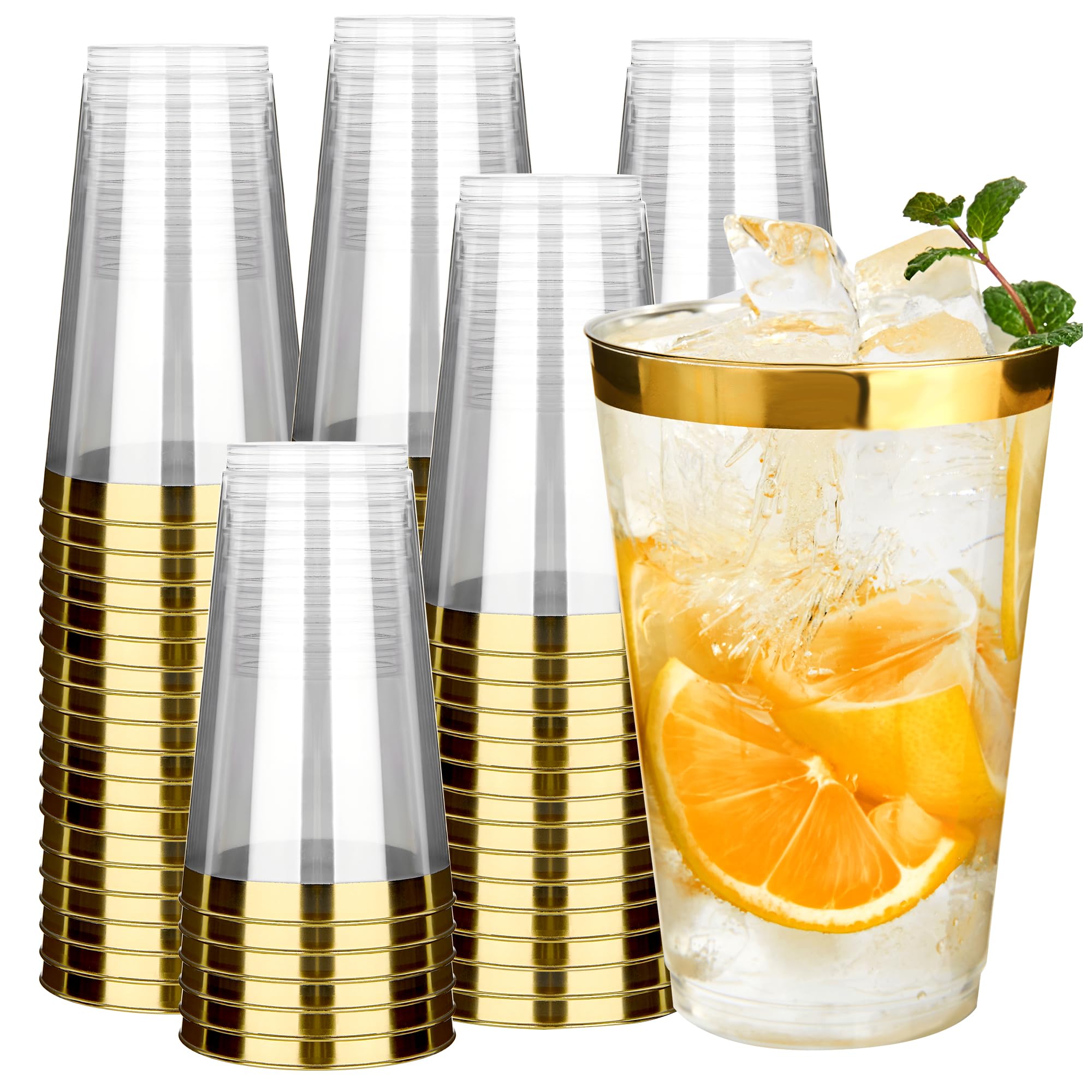 RACETOP 9 oz Clear Plastic Cups 100 packs, Perfect for Parties, Wedding — Amazon image 11