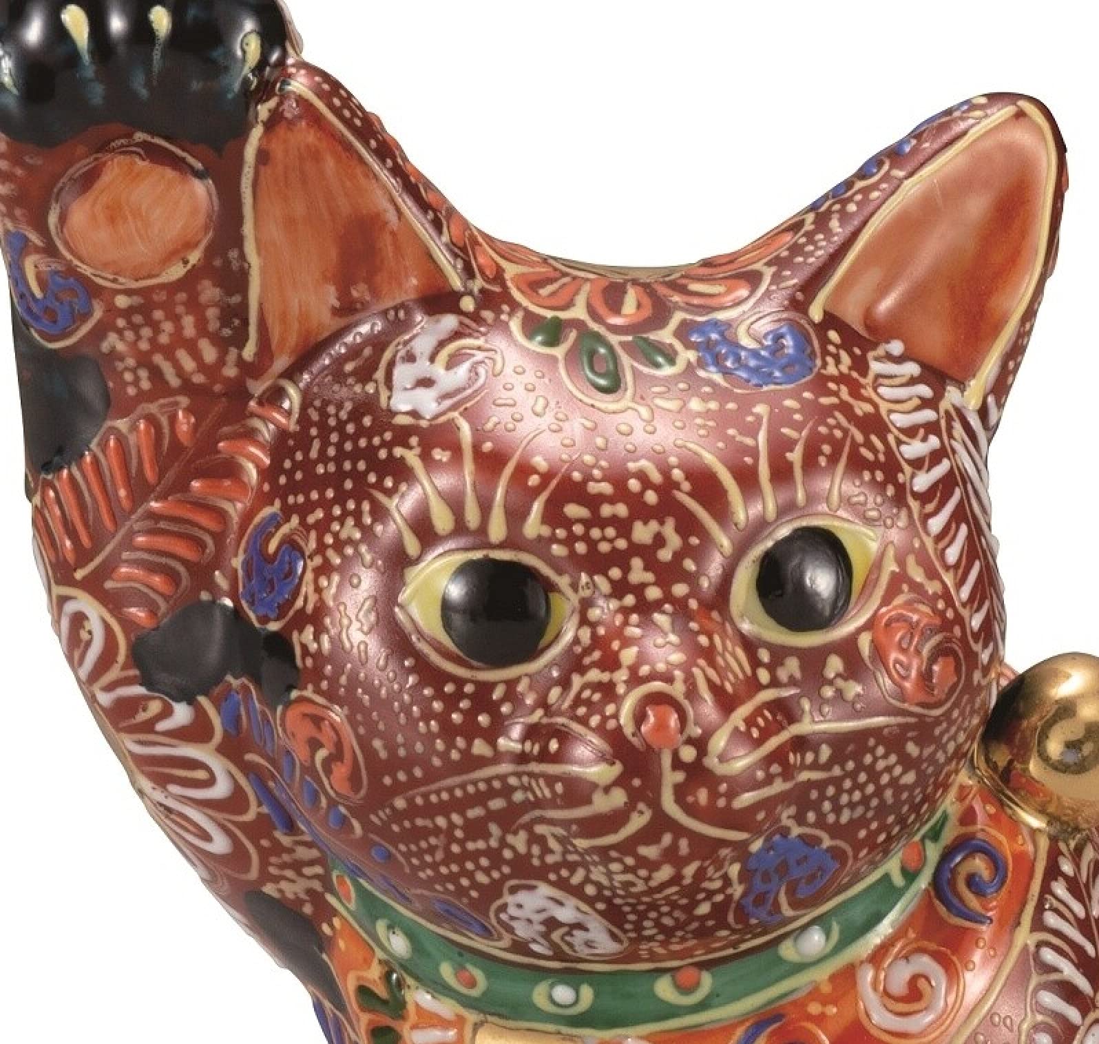 九谷焼 招き猫 2体セット 5.5号＆4号 置物 縁起物 新品 箱付き 【公式