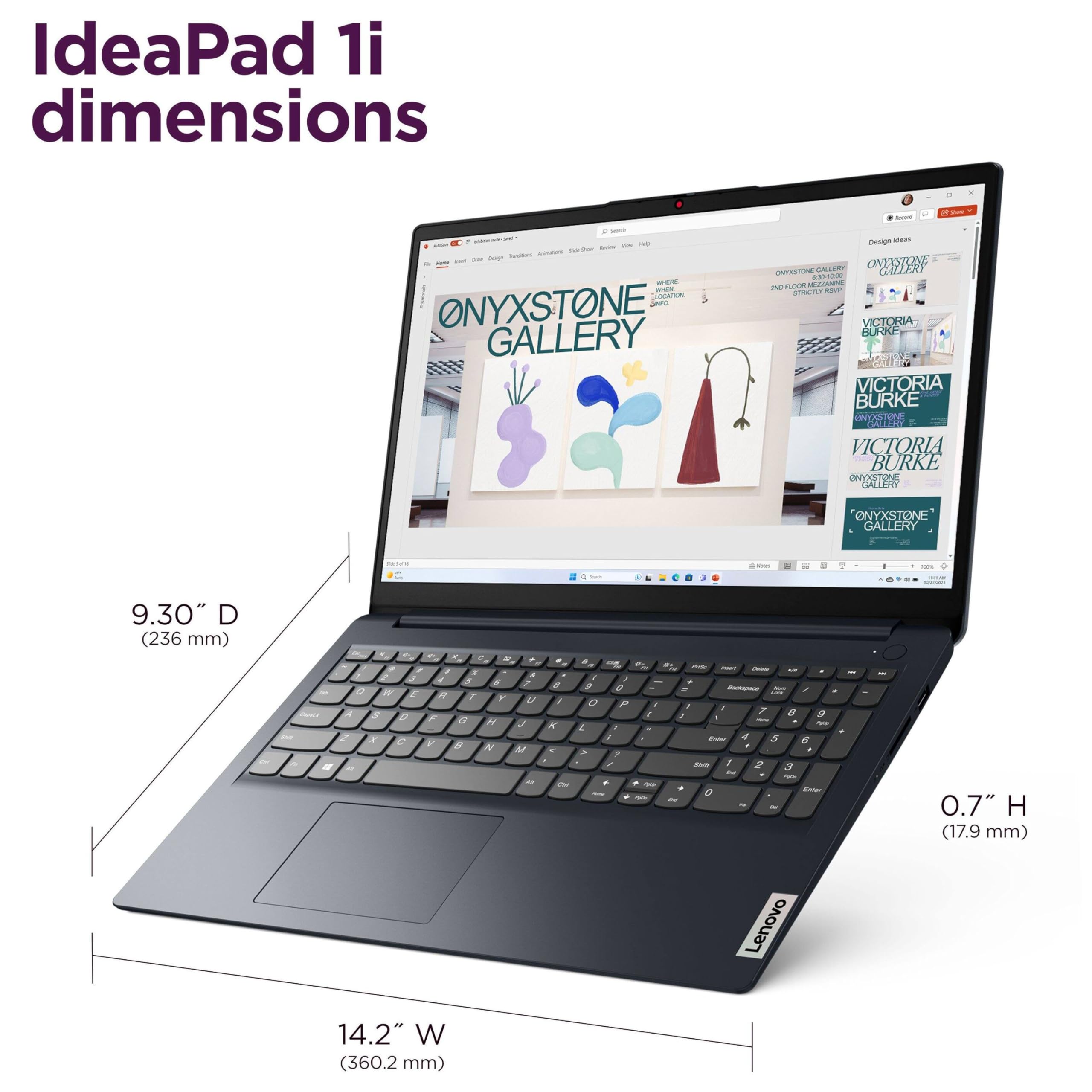 Lenovo Computer portatile, 15,6 pollici FHD Touchscreen, Intel i5-1334U, 8GB RAM, 256GB SSD | WiFi 6, Windows 11 Home, batteria a lunga durata, con hub di tipo C, laptop IdeaPad 2026 per aziende e studenti, blu notte