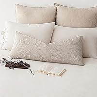 Vista 67 de Foindtower Fundas de almohada decorativas con textura de boucle, fundas de almohada sólidas, neutrales, suaves y acogedoras para silla, sofá
