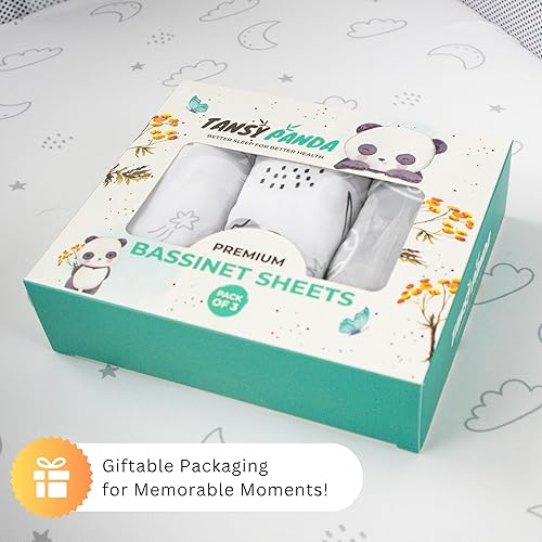 Miniatura 8 de TansyPanda - Sábanas de moisés para bellababy, Besrey, AMKE y Milliard, 3 piezas, 18 x 30 pulgadas, ultra suaves, transpirables, ajuste cómodo,