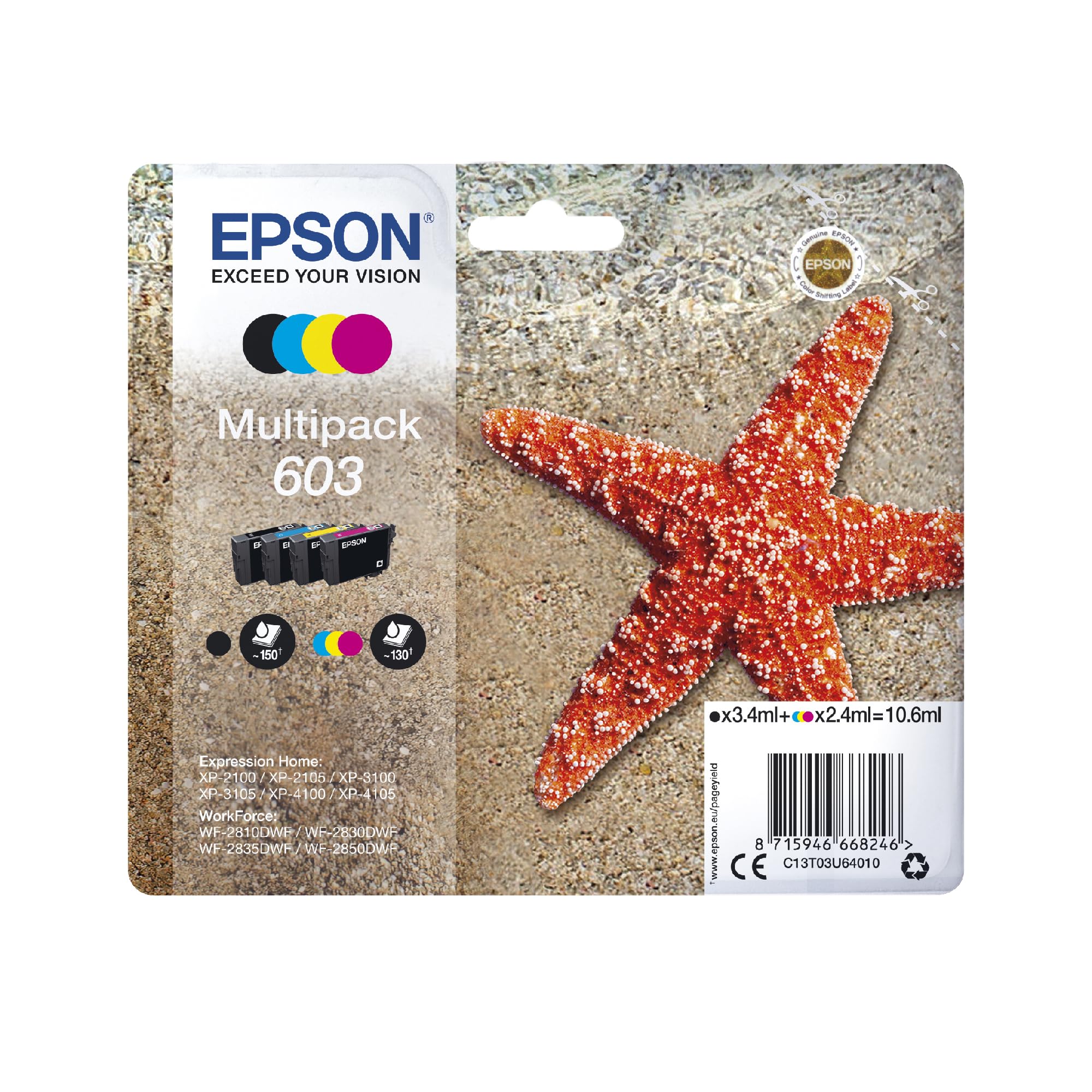 Cartouche Epson 603 multipack pour résoudre les problèmes de lignes blanches - 7