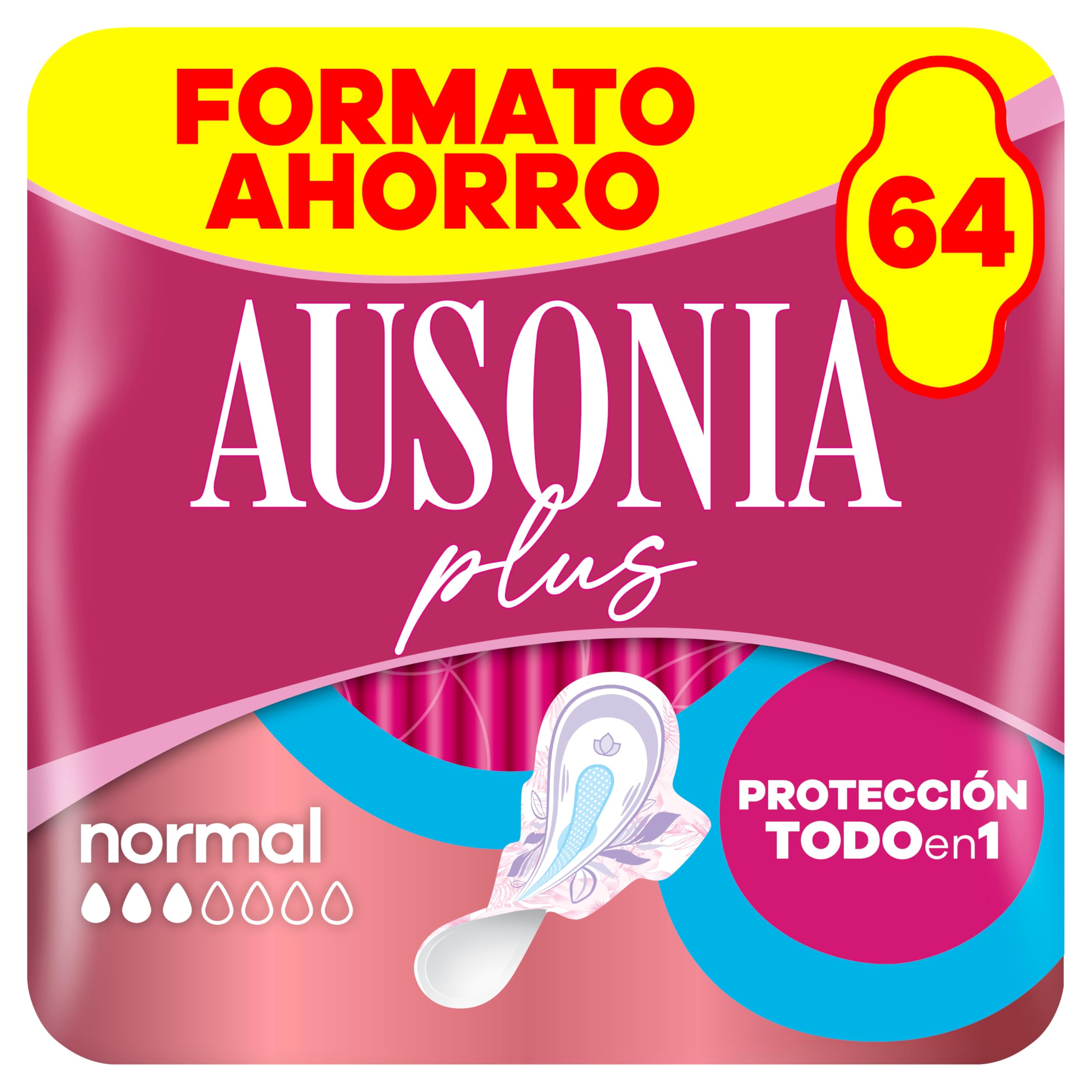 Ausonia Compresas Ultra Plus Noche Con Alas, 50 unidades, Protección Y Ligero Aroma Todo En Uno (Más Anchas En La Parte Trasera) — view 9