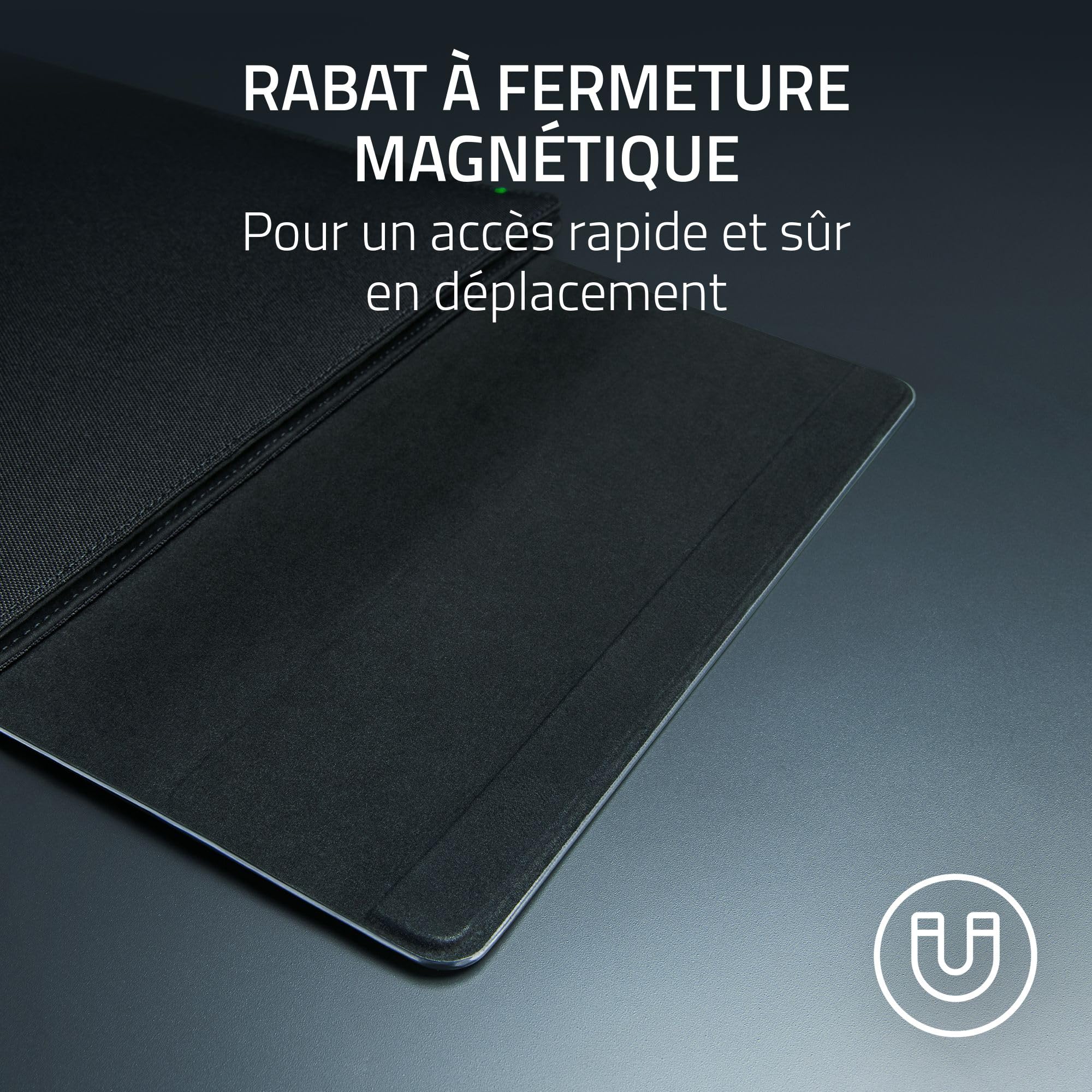 Razer Laptop Sleeve 16" - Housse rembourrée pour Ordinateurs Portables 16 Pouces - Profil Fin et Design élégant - Tissu Polyester léger et résistant - Rabat à Fermeture magnétique | Noir