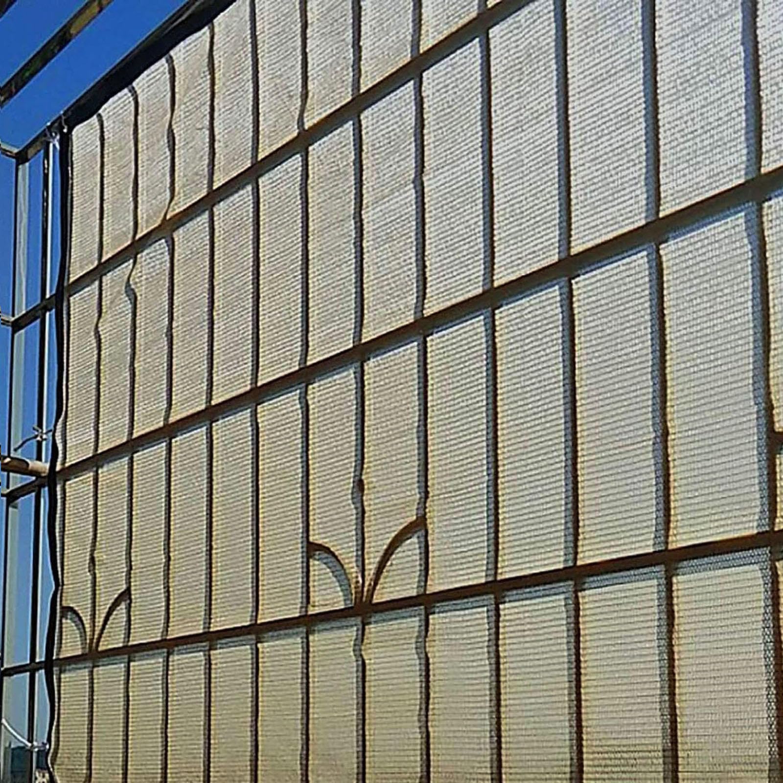 Tela Bei e de 3 x 5 m con protección UV y transpirable para invernaderos y peras, 90 % de bloqueo solar, red de refrigeración térmica para jardín, ideal para exteriores
