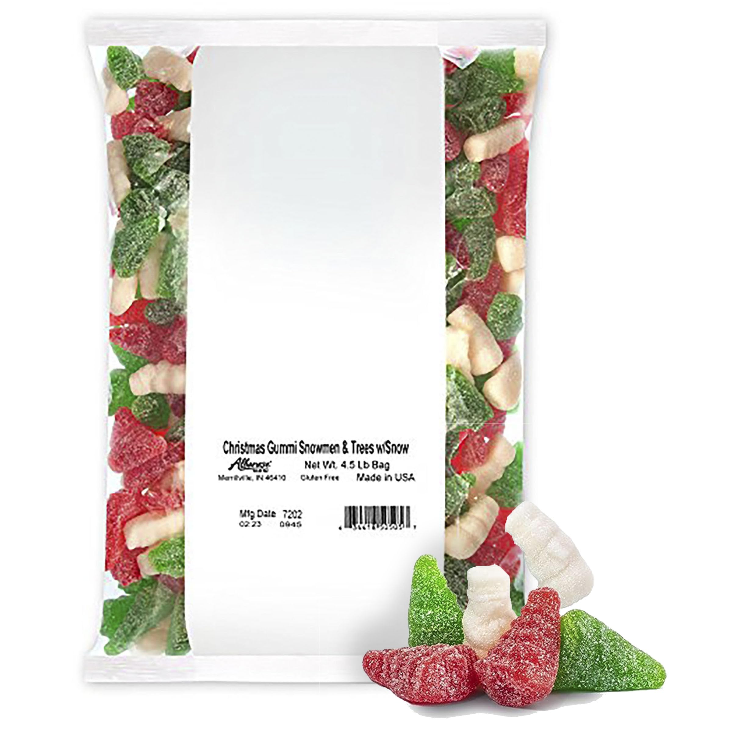 Albanese Candy, Christmas Gummi Snowmen & Trees with Snow, 4.5-pound Bag