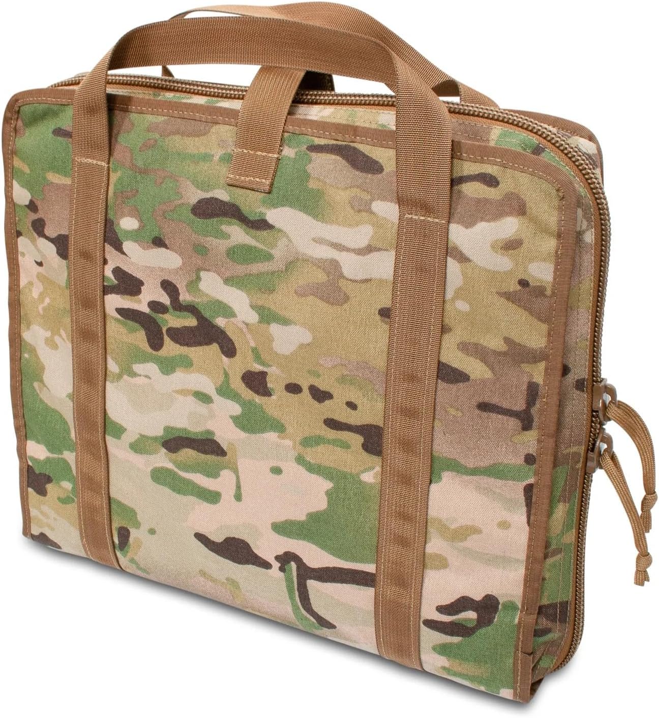 TACTICAL NOTEBOOK COVERS Aircraft Forms Binder Case | Military-Grade Organizer for 1.5" or 2" 3-Ring Binders | Heavy Duty Zipper, Vinyl Pockets | Made in USA (Multicam)