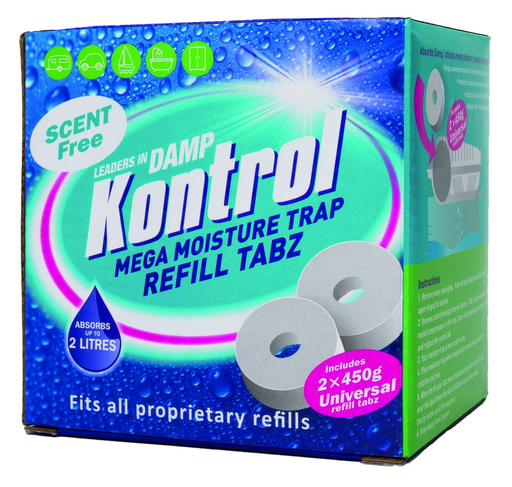 Kontrol Mega Moisture Refill Tabz by Kontrol