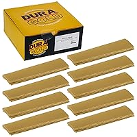 Vista 6 de Dura-Gold Micro hojas de papel de lija doradas de 1 x 4 pulgadas, grano 60 (caja de 30) - Parte trasera de gancho y bucle, carpintería para muebles