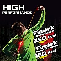 Vista 5 de Zing Firetek Rocket Combo Pack, los juguetes iluminados incluyen 2 cohetes Firetek (vuelan hasta 250 pies), 2 helicópteros Firetek