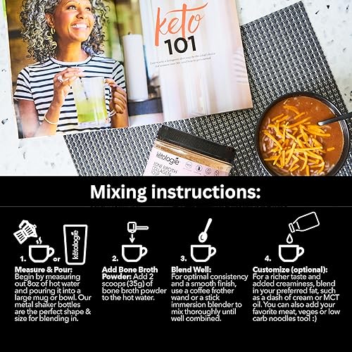 Miniatura 6 de Ketologie Caldo de Hueso Sopa de Colágeno Pollo Queso 14.82 oz