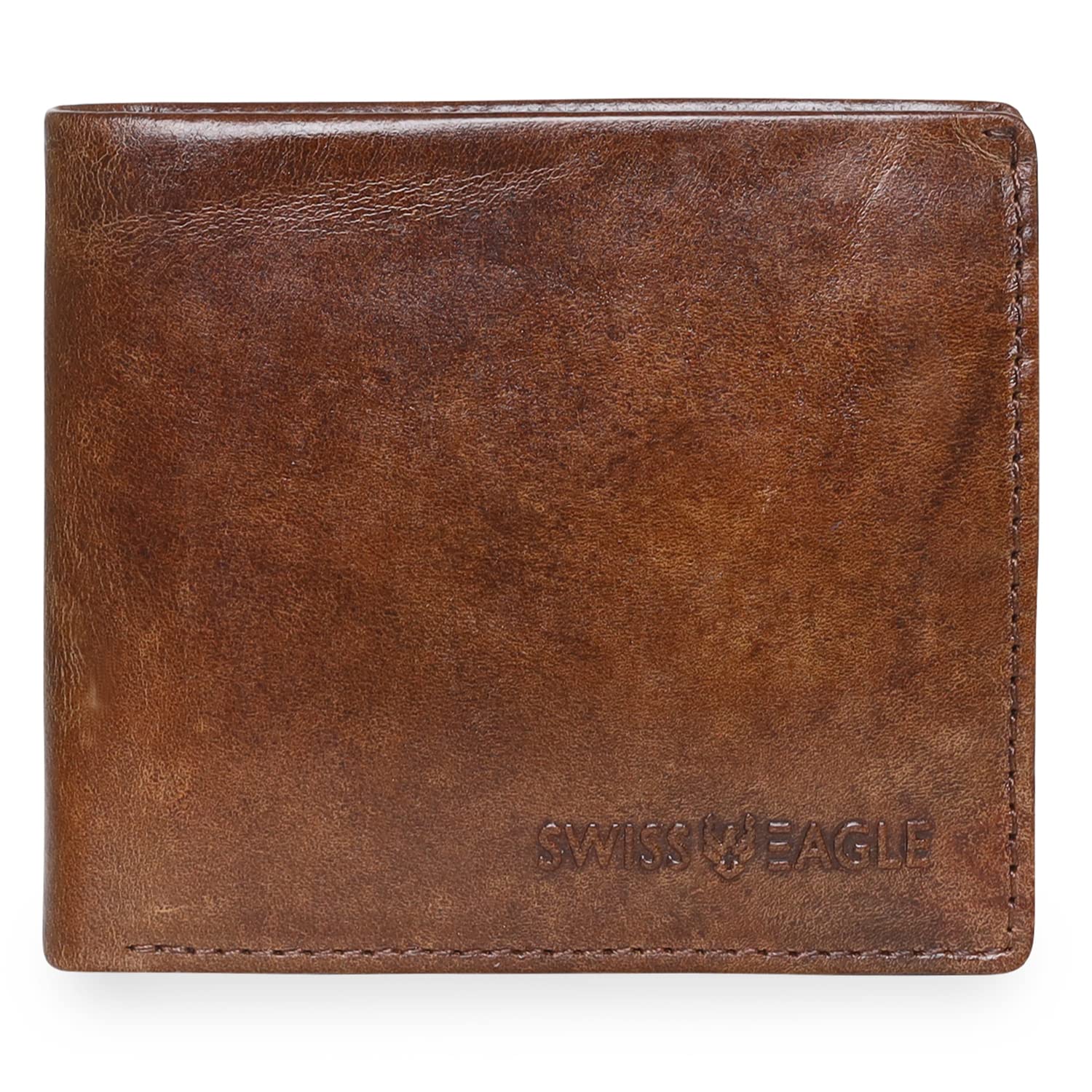 swiss eagle Leather Wallet For Men, Brown-picture-21